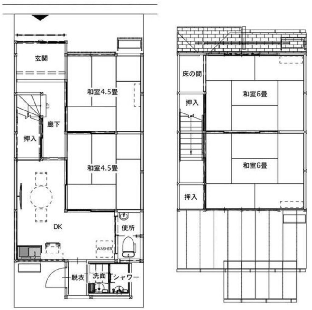 町家　間取り